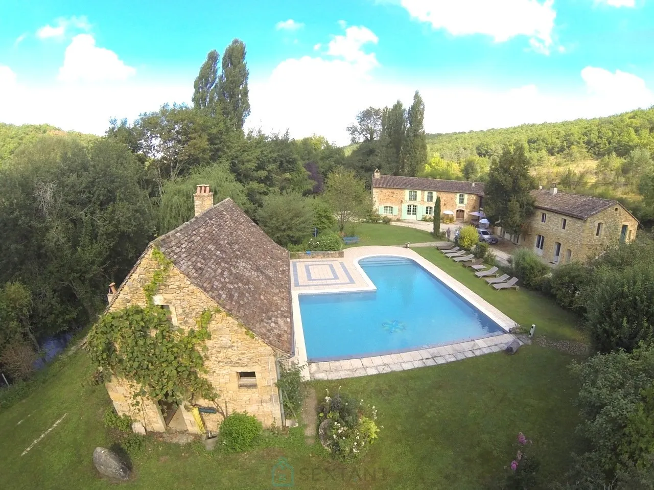 Photo of Renovated 18th-Century Mill with 4 Bedrooms, 3 Gites & Infinity Pool in Dordogne
