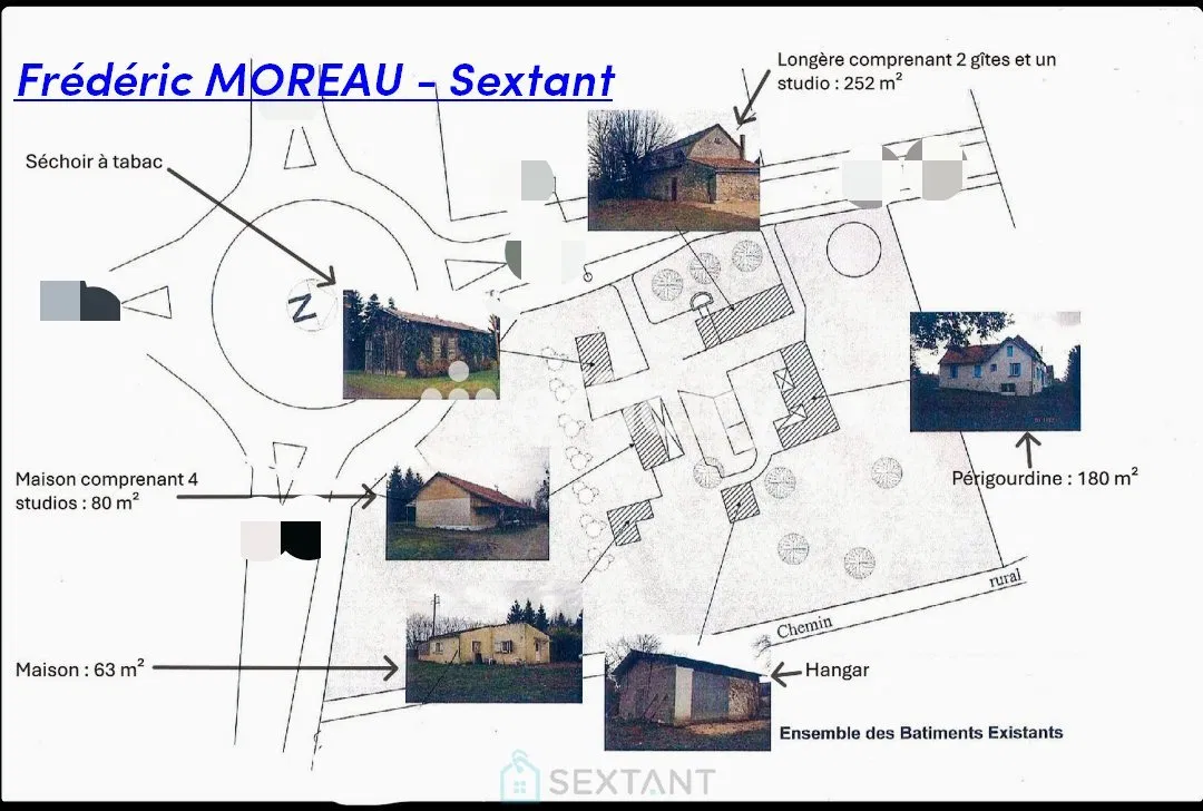 Photo of Real estate complex with more than 20 rooms, over 500m2 of built space, and more than 13000m2 of lands