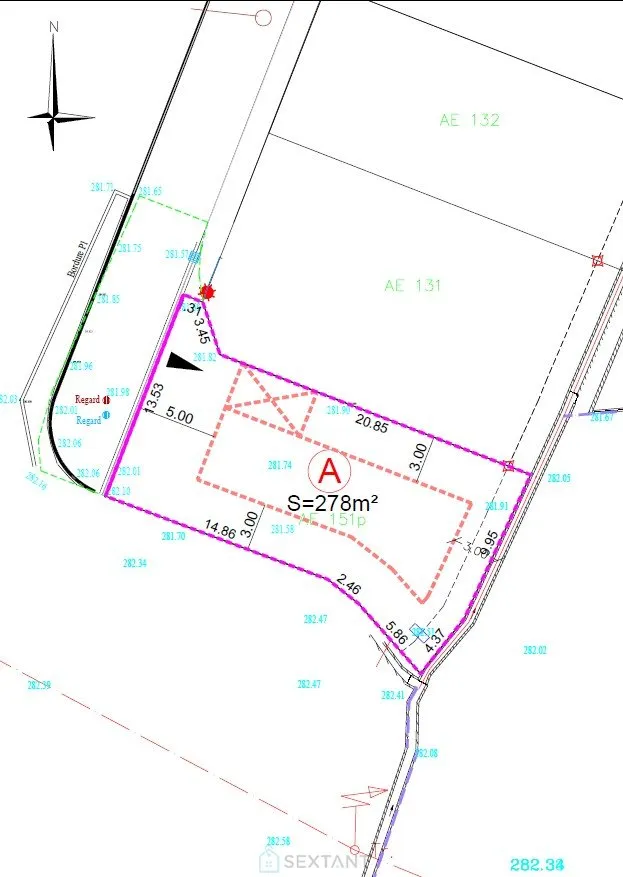 Photo of Building plot 278 m² for a detached house